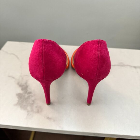 Kelly and Katie Pink and Orange Two Toned Pumps - Picture 4 of 5